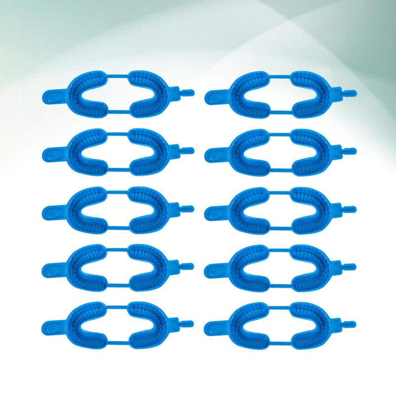 20pcs Disposable Dental Fluoride Trays Fluorinated Foam Dental Tray Dental Materials Tray mouth tray,alginate impression material for Kids Use Size L Blue
