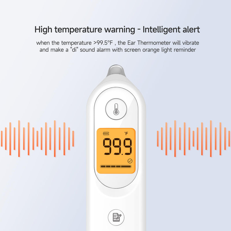 yuwell Thermometer, Digital Ear Thermometer for Adults, Babies, Toddlers and Kids – Fast, Gentle, and Accurate… YHT101