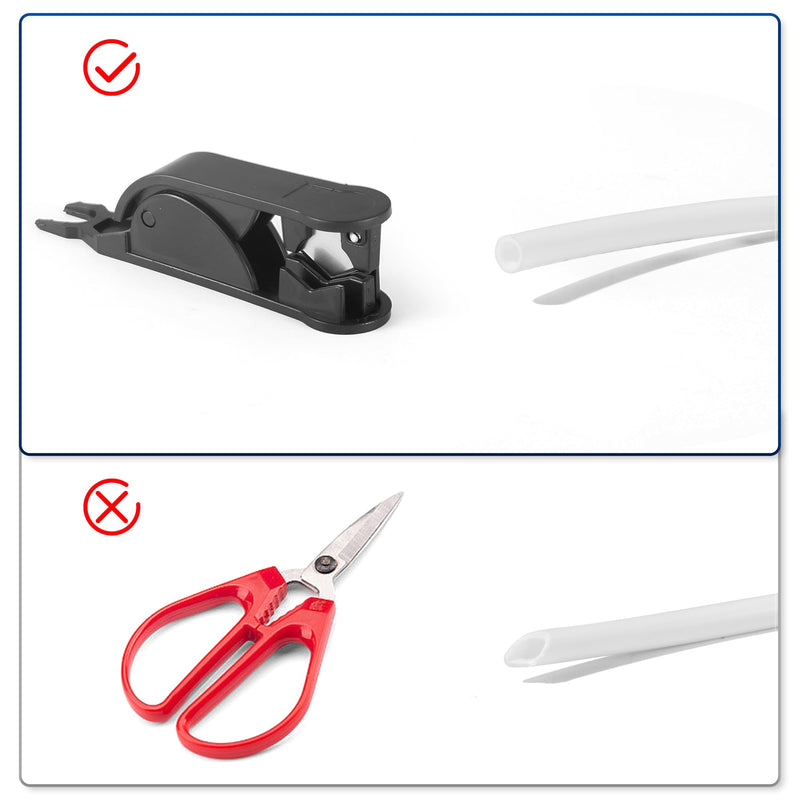 Professional 1/4" OD Tubing Water Line Kit for Refrigerator Ice Makers, 32.8 ft Ice Maker Water Line Kit for RO Water Systems with Fittings(White) 32.8ft White