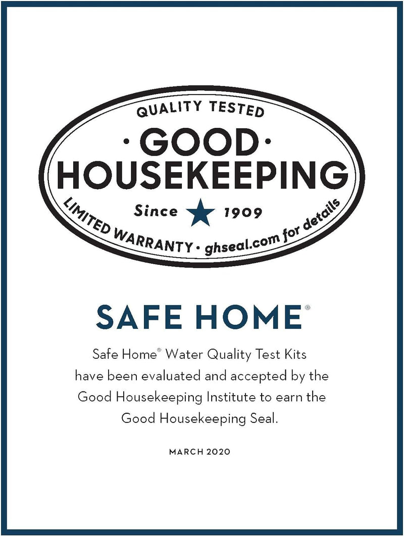 Safe Home® 12-in-1 Drinking Water Test Kit – DIY Testing for Hardness, Copper, Nitrate, Fluoride, Iron, and More – City Taps or Well Water – 10-Strips Issue a Total of 120 Tests/Kit 12 Different Parameters – 120 Total Tests Per Kit