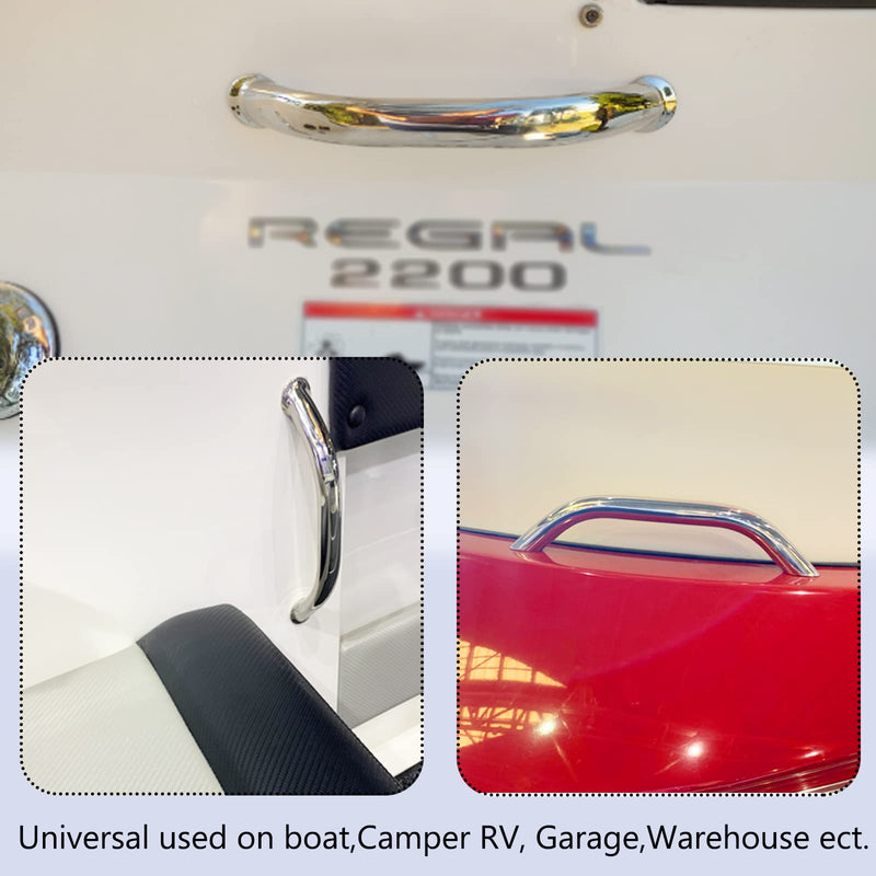 8 Inch Boat Grab Handle 316 Stainless Steel, Marine Boat Hardware for Multipurpose (1 PCS) (8 Inch) Modern
