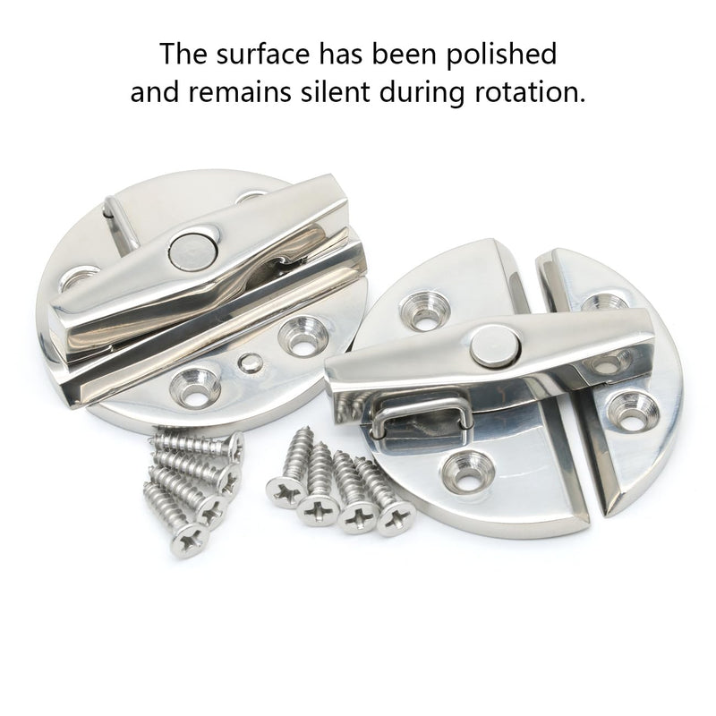 Marine 316 Stainless Steel Boat Door Hatch Twist Catch Latch(2 Pcs) | Hardware Accessories