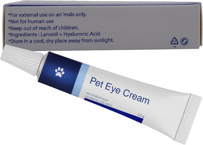 Pet Eye Health for Dogs, Cats, Cattle, Sheep, Horses Birds and Puppies, Kitten - 1 Tube, Sterile, 3.5g Tube, for Animal Use