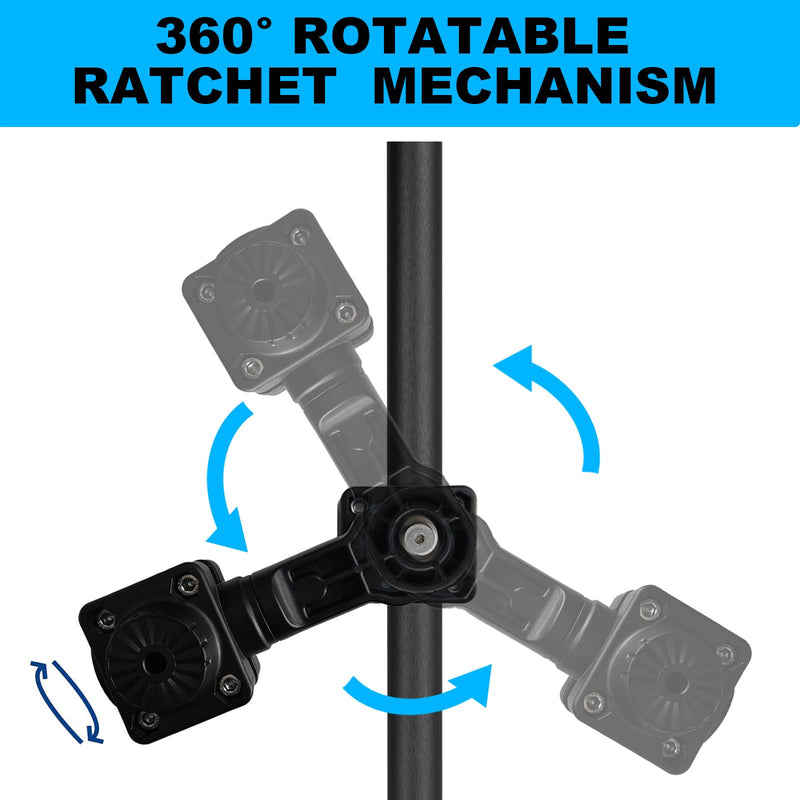 LiveScope Mount for LVS34 Transducer, 0 Degree Pole Mount Compatible with Garmin LiveScope Plus LVS34, Trolling Motor with Quick Ratchet Perspective Adjustment, Replacement 010-13228-03 For Garmin LVS34