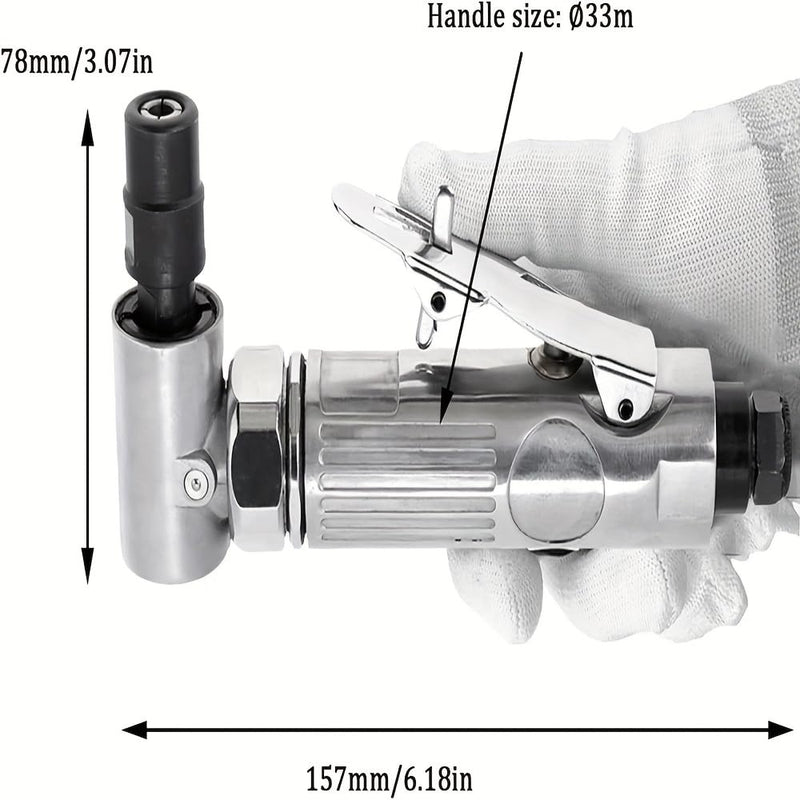 1/4" Air Angle Die Grinder 90 Degree Pneumatic Grinding Machine Cut Off Polisher Mill Engraving Tools Pneumatic Tools