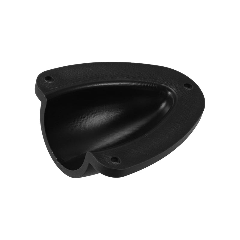 X AUTOHAUX 2.91"x2.64"x1.02" Marine Boat Wire Cover Transducer Wire Cable Cover Clam Shell Vent Wire Cover Black