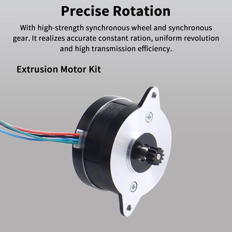 FYSETC Crealty K1 Max Extruder Motor - Original 36mm Pancake Stepper Motor Replacement: 1.8 Degree 12 Tooth Gear Circular Stepping Motor for K1 Hotend Direct Drive Extrusion Kit 3D Printer Parts