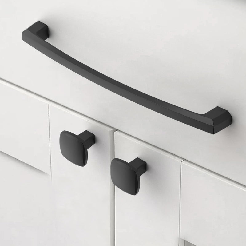 Matte Black Cabinet Pulls and Handles, 6 Inch, 20 Pack 6"/152MM Hole Center Matte Black