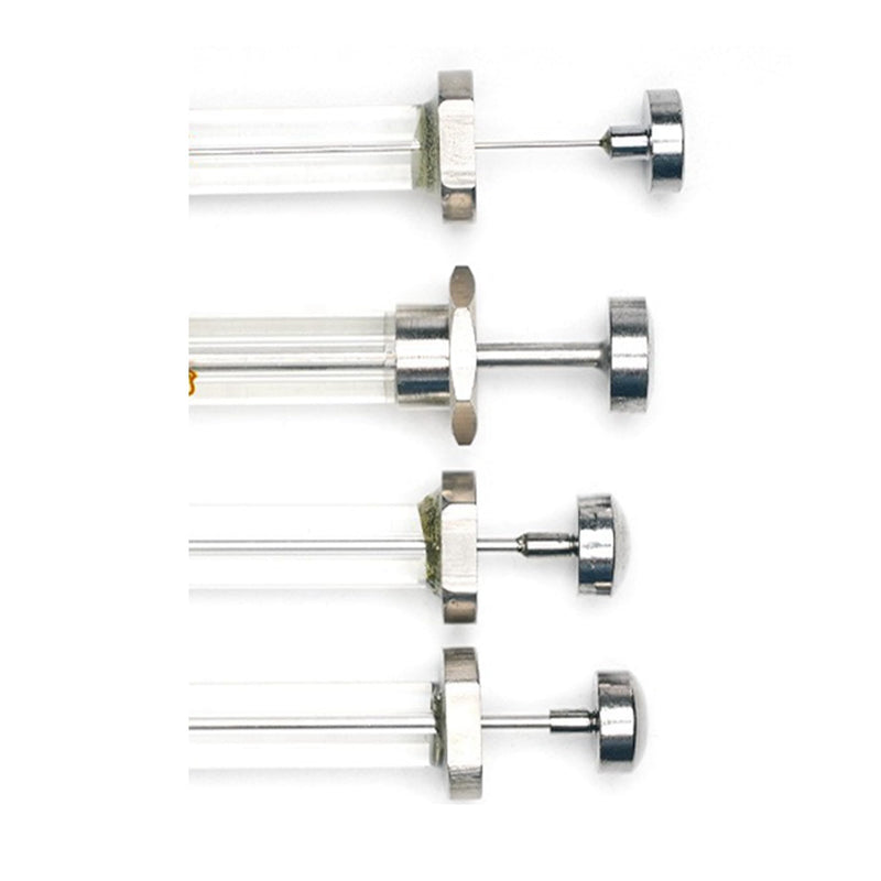 Glass Micro Syringe Lab Microliter Trace Injector With Sharp Needle Tip (1000ul) 1000ul