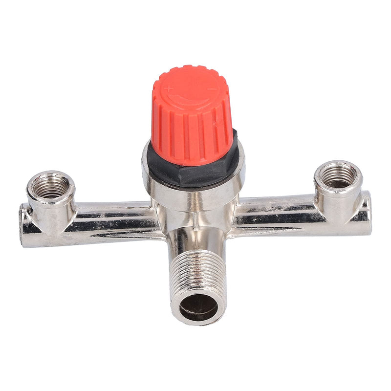 Acouto Manifold Switch Tube Double Outlet Metal Valve Nonadjustable Fitting Accessory Aluminium + Plastic Manifold Switch Tube