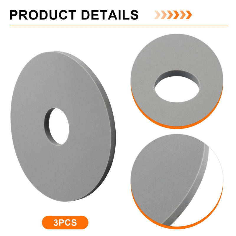 Replacement 9BU088E Silicone Rubber Gasket Compatible with Toto and Gerber Dual Flush Toilets and Costco Watermark One-Piece Toilets Flush Valve Gasket for Aquia Toilets, 3 Pack