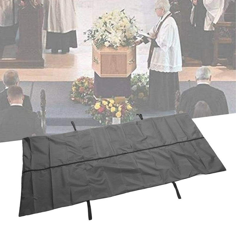 Body Bags, 210D Leakage-Proof Cadaver Bag Wear-Resistant Waterproof Body Storage Bag Corpse Bag with 4 Reinforced Handles, Funeral Supplies for Home, Patient Transfer(Black)