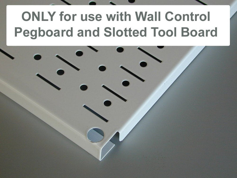 Wall Control Pegboard 14in Accessory Hanger Tool Holder Bracket Pegboard Accessory for Wall Control Pegboard and Slotted Tool Board – Black 14 Inch