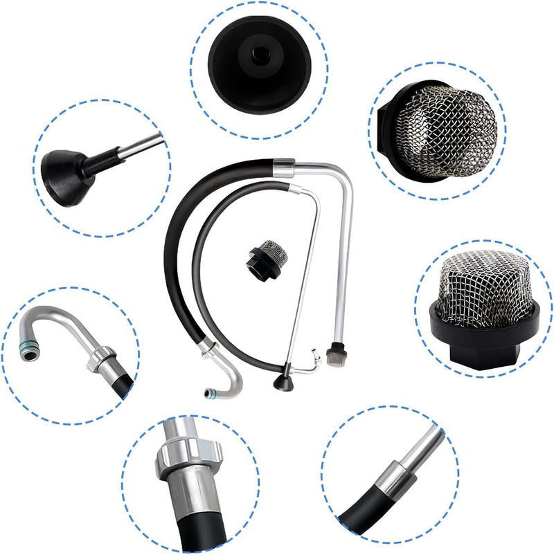 Suction Hose/Reflux Line Kit+235014 Valve Fits Graco 390/395/490/495/595