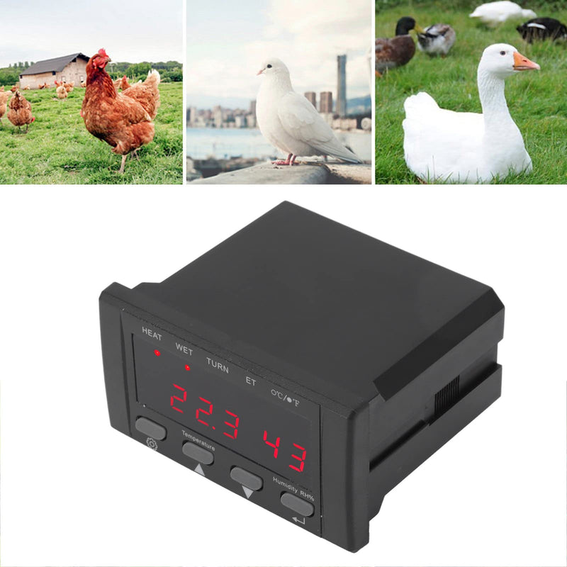Digital Temperature Controller, 220V/110V Automatic Egg Incubator Thermostat Incubator Temp Humidity Controller