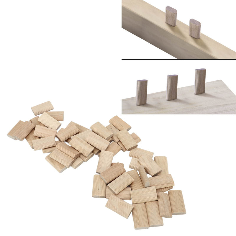 Wood Biscuits, 50Pack 8mm x 40mm Beechwood Loose Tenons Compatible with Domino Loose Tenons Joinery Systems, Domino Beech Tenons for Crafting Woodworking