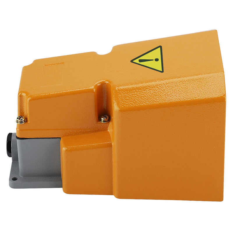 Foot Switch, Foot Operated Pedal Controller Power Switch Foot Pedal On/Off Switch with Guard Size Approx 21.5 x 15 x 12.5cm, Switch Socket