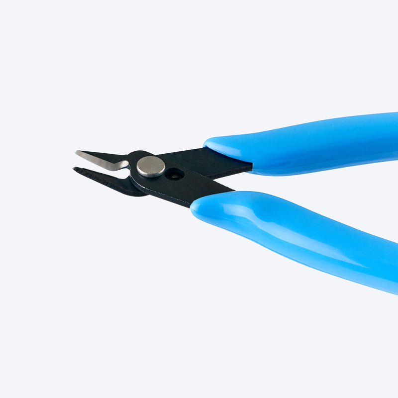 LB2 5 Inch Model Nipper, Plastic Model Tools for Beginners, Sharp Blade Gundam Nipper with Non-Slip Grip, Spure Cutter for Electronics, Gunpla Model Building, Jewelry, Blue A