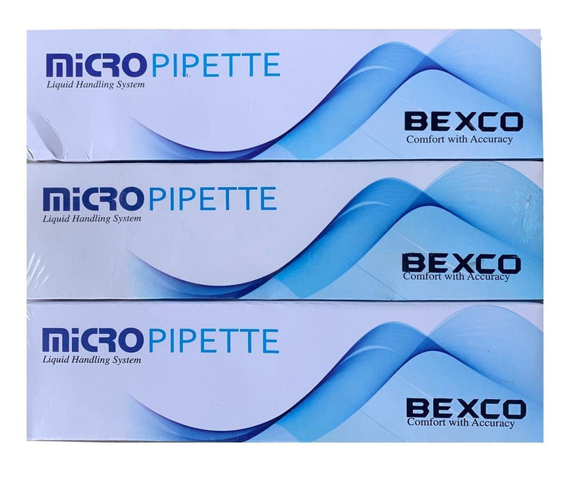 Set of 3 Micropipette Adjustable Volume 5-50 ul,10-100 ul,100-1000 ul Total 3 No. Combo Pack