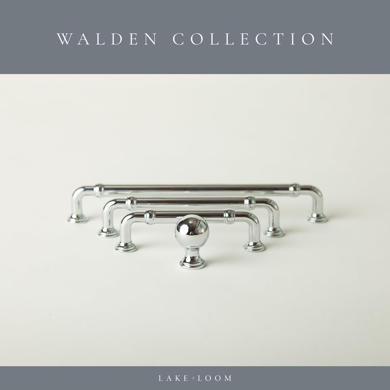 Lake & Loom 10-Pack Walden Brushed Brass Cabinet Pulls – 7.5-Inch (192mm) Gold Handles, Solid Zinc Alloy, Kitchen, Bathroom, Dresser Drawers, Furniture Hardware