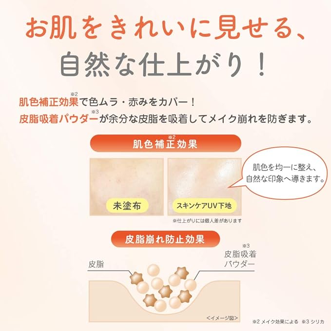 Nameraka Honpo Skin Care UV Makeup Base, 1.8 oz (50 g) x 1 - NewNest Australia
