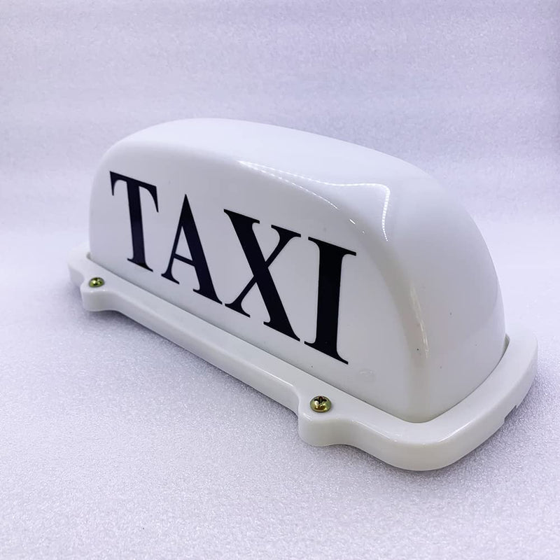 USB Rechargeable Battery Taxi Top Light Roof Taxi Sign with Magnetic Base Waterproof Taxi Dome Light