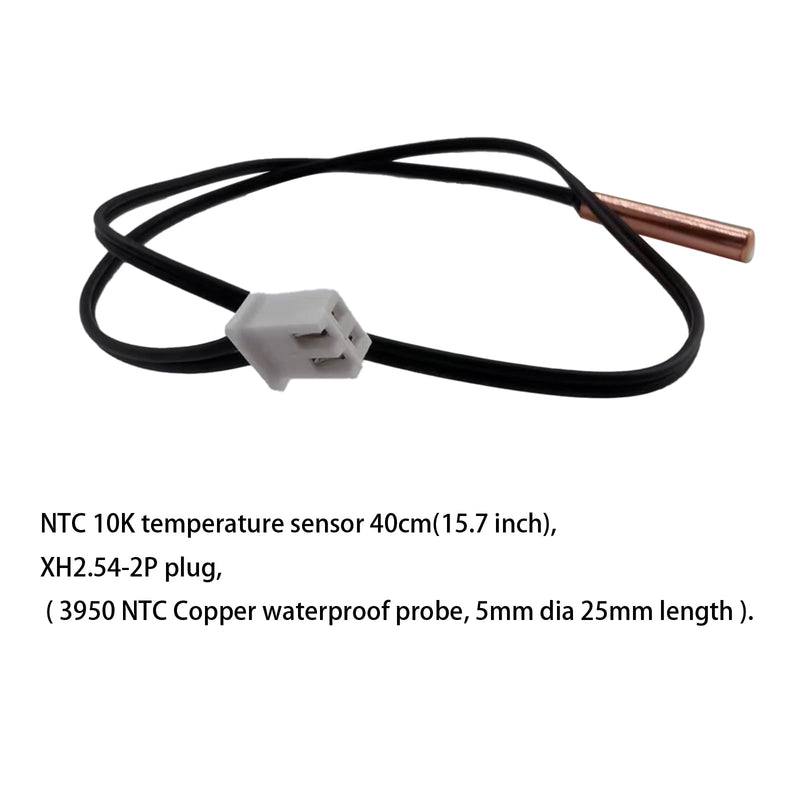 4 Pcs 10K NTC Thermistor Probe 15.7Inch, Air Conditioner Temperature Temp Sensor, Copper Sensitive Temperature Temp Sensor for Air Conditioner. 4 Pcs 10K NTC Thermistor Probe 15.7Inch