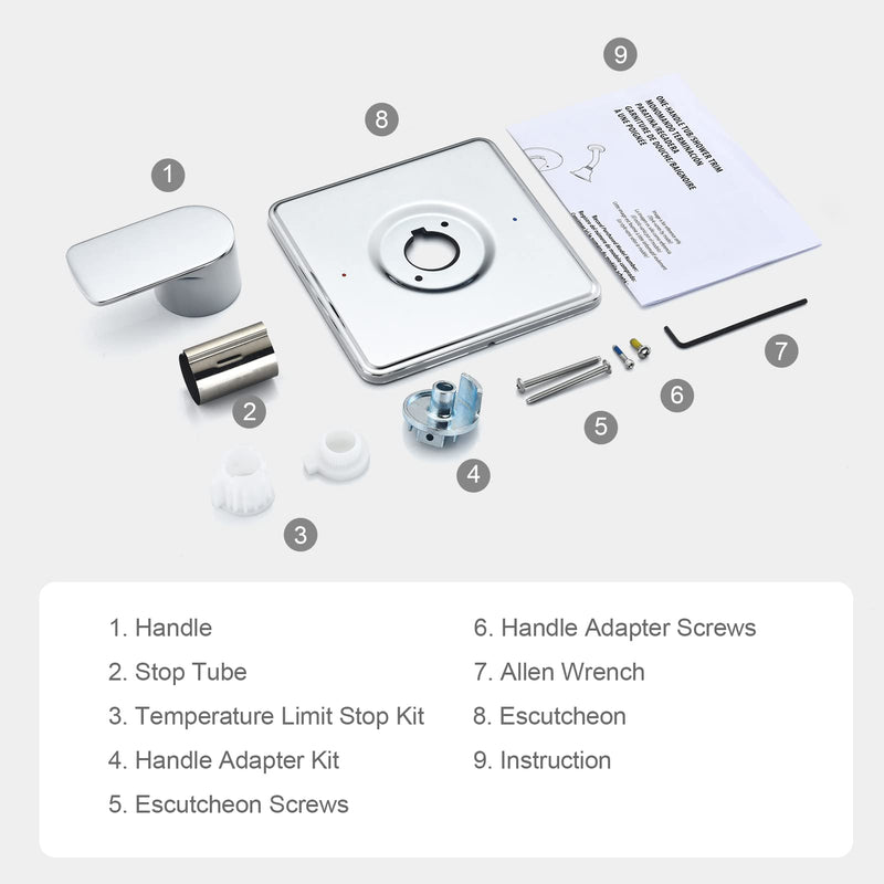 Shower Trim Kit, Compatible with Moen Posi-Temp Valve, Chrome