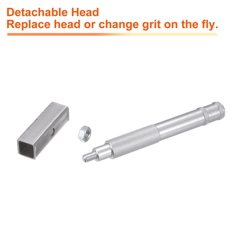 HARFINGTON Grinding Wheel Dresser 36 Grit Diamond Grinding Wheel Stone Dressing Tool with Flat Diamond Coated Surface for Grinding Truing Deburring Wheels, Silver