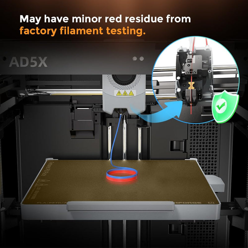 Flashforge Nozzle Assembly for AD5X 3D Printer, 300˚C High Speed and Quick-Release Nozzle (0.4mm) 0.4mm