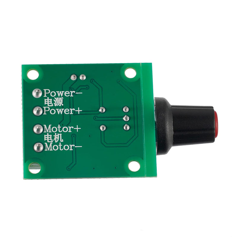 BOJACK Low Voltage DC Motor Speed Controller PWM 1.8v 3v 5v 6v 12v 2A 30W Adjustable Driver Switch 1803BK 1803B (Pack of 2 Pcs)