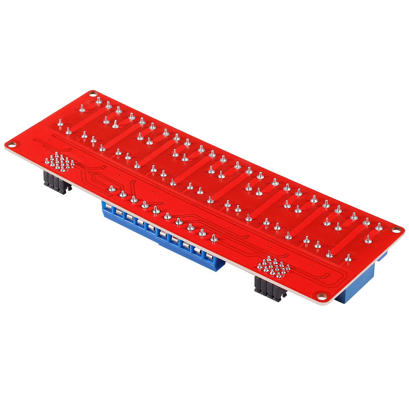 2Pcs 8 Channel 5V Relay Module High Low Level Trigger with Optocoupler Isolation Load 8 Ways Relay Switch Module DC 30V AC 250V 10A Home Intelligent Control Module