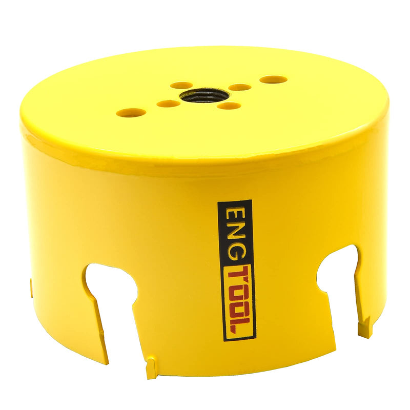 MaxTool 4" TCT Hole Saw 102mm Carbide Tip Holesaw 2.25" Deep with 5/8-18 Thread for Cutting Asphalt Brick Concrete MDF Tough Material; CT00Y57R400E