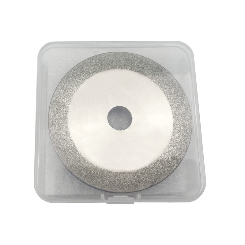 3 inch Flat Diamond Grinding Wheel 150 Grit, 1/2" Arbor, 10mm Wide for Grinding Tungsten,Carbide, Glass,Ceramic, Gem