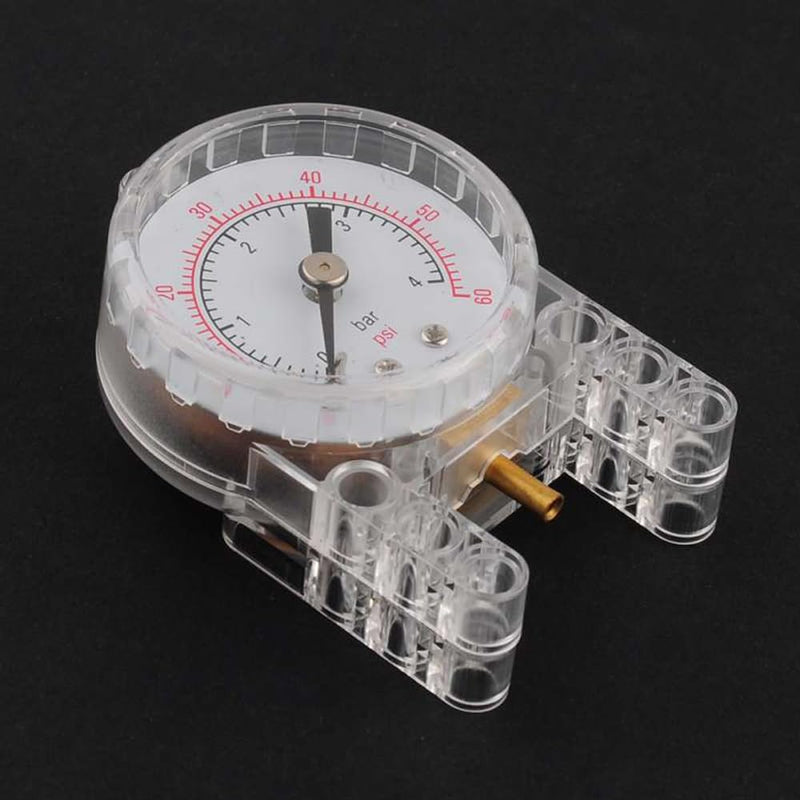 MOC Pneumatic Parts Air Pressure Gauge Barometers Compatible with Standard Building Blocks Part 1
