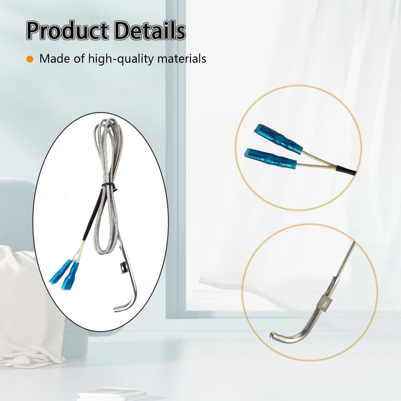 RTD Temperature Sensor Probe Replacement for Louisiana Pellet Grill& Country Smoker Grills Series LG900,SL700,LG1200BL,LG1000BL,Replace Part 50151,for Louisiana Grills Parts