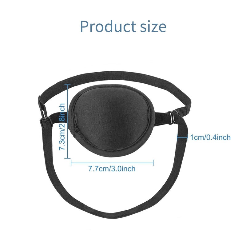 Dog Eye Patch, Adjustable Soft Dog Eye Patch, Eye Covering for Dogs After Surgery Wounds, Pack of 2