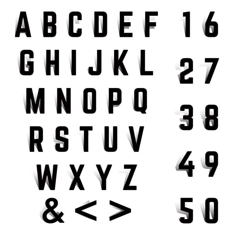 5 Inch Modern Metal House Numbers, Metal Letter, Black Door Number, Metal Mailbox Numbers and Letters, Metal House Address Letters and Numbers for Outside Signs (A) 5 Inch Black A