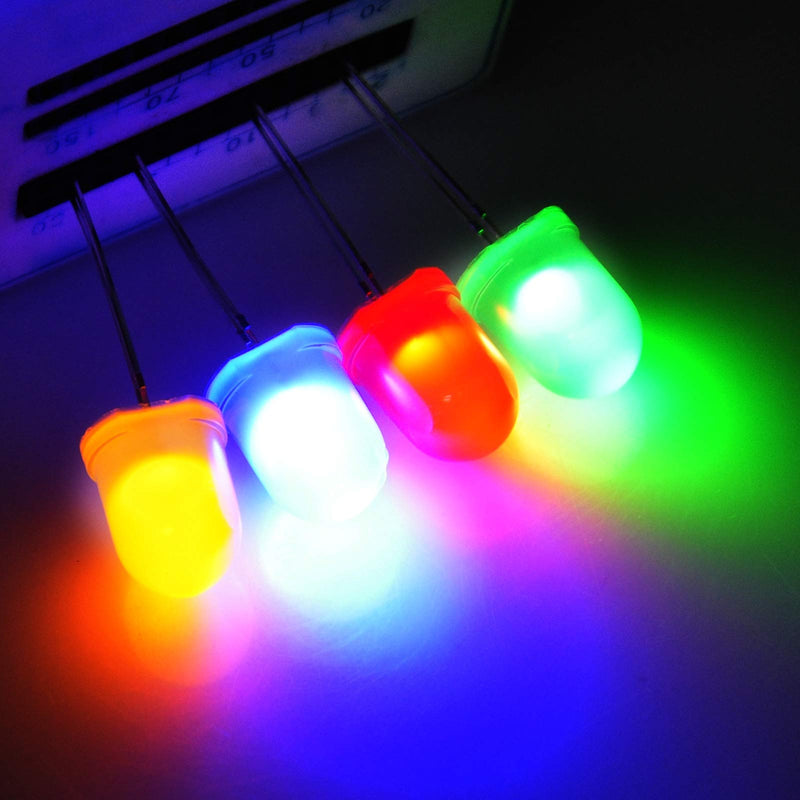 Gikfun 10mm LED Emitting Diodes Light Lamp Diffused F10 Round Led for Arduino (Pack of 20pcs) AE1258