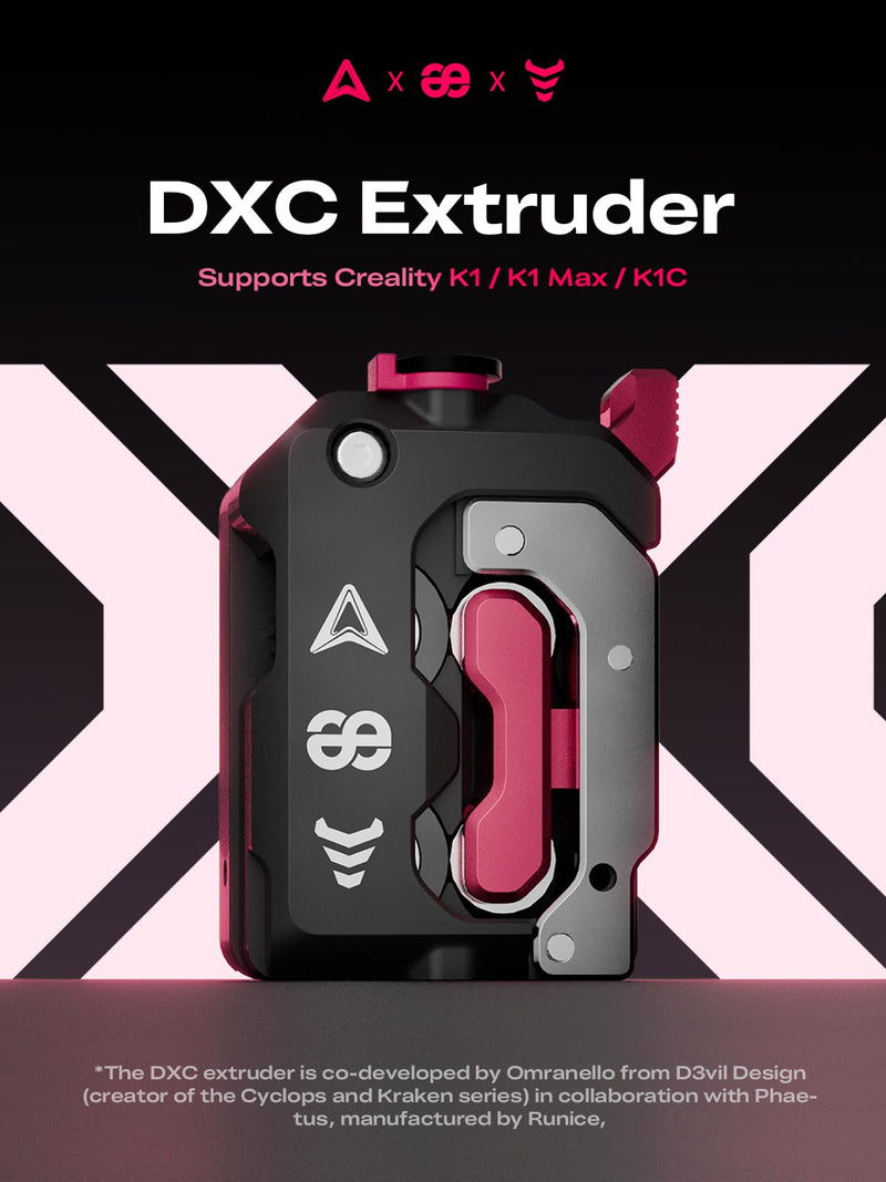 Creality DXC Extruder, Supports K1_K1 Max_K1C_K1 SE K1 Series DXC Extruder