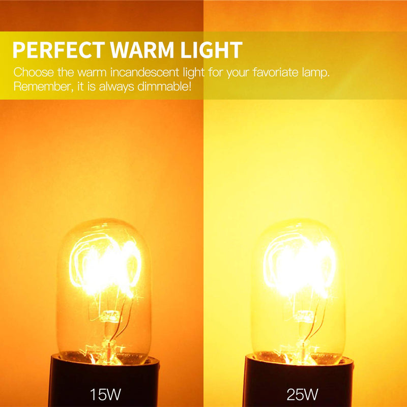 Betus Original Replacement Long Lasting 25 Watt Dimmable E12 Socket Warm White Household Salt Lamp Bulb Candle Warmers - Value Pack of 12 25.0