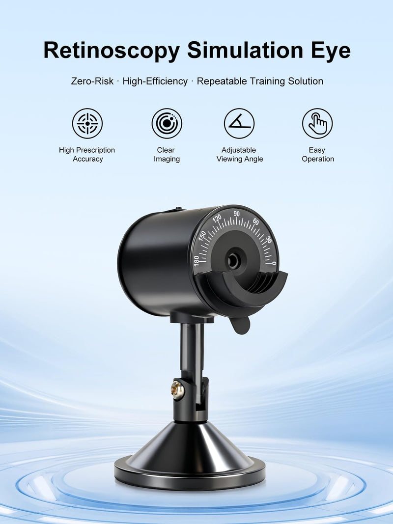 Eye Model Eye for Retinoscopy PracticeOptometry Teaching Tool Eye Tester Optical Imitative Retinoscopy Simulation for Optical Retinoscopy Range of The Diopter: -5.00D to +4.00D