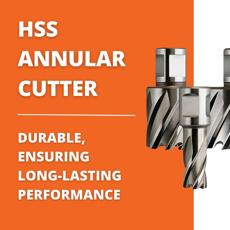 Slugger by Fein HSS Annular Cutter, 7/16" Dia, 1" Depth | 3/4" Straight Shank, Enhanced Cutting Geometry for Precision Drilling, High-Durability Steel, 63134107001 0.4218 Inches 1.000 Inches