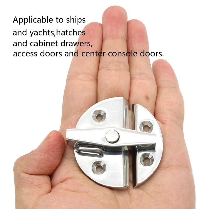 Marine 316 Stainless Steel Boat Door Hatch Twist Catch Latch(2 Pcs) | Hardware Accessories