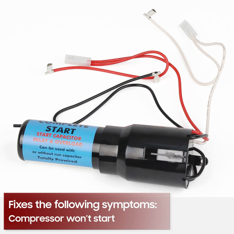 RCO410 3in1 Hard Start Capacitor by Seentech - Compatible with Refrigerators & Freezers 1/4-1/3 H.P. 115VAC – Repalces Model: TJ90RCO410, AP4503017, 600-410, ERP410, HS410, RC0410, RCO-410 (Pack of 2) Pack of 2