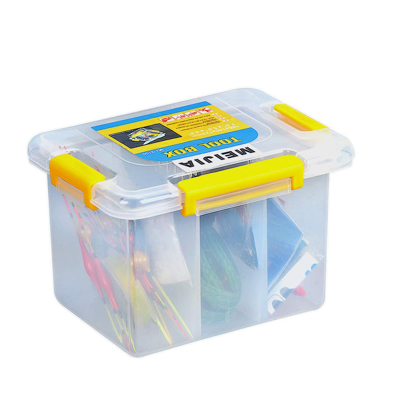 MEIJIA Plastic Tool Organizers With Removable Dividers,Plastic Storage Organizer Box (7.5") 7.5"