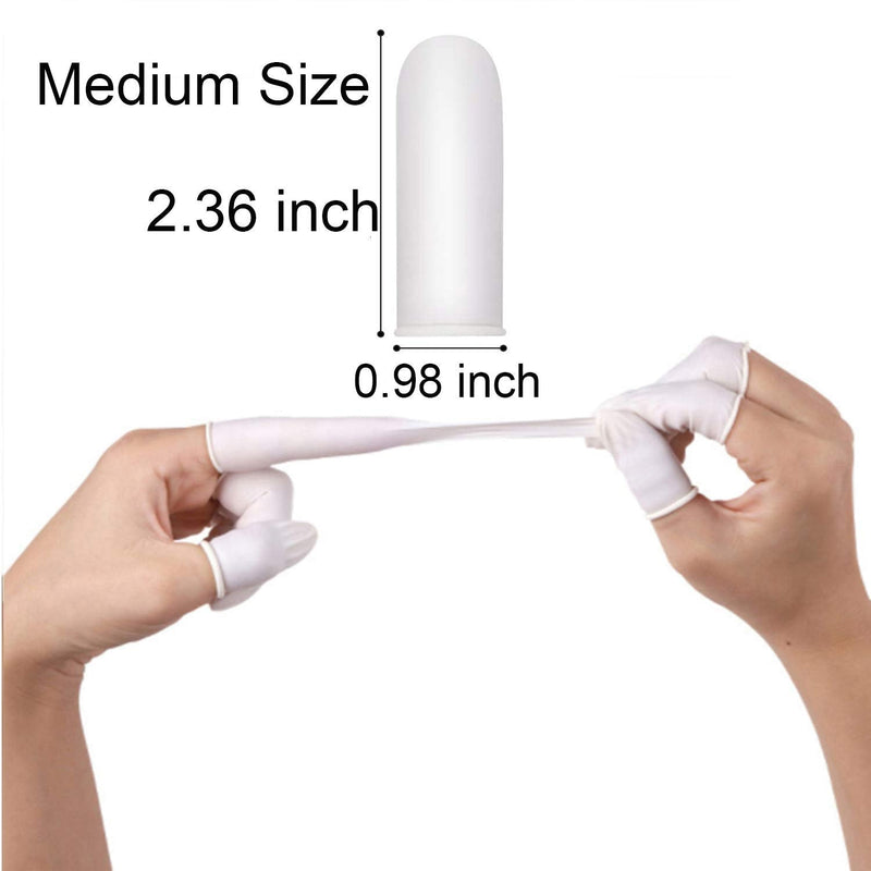 Medium Latex Finger Cots Anti Static Rubber Fingertip Protective Finger cots 210 Pcs for Electronic Repair, Handmade Apply 210 Count (Pack of 1)