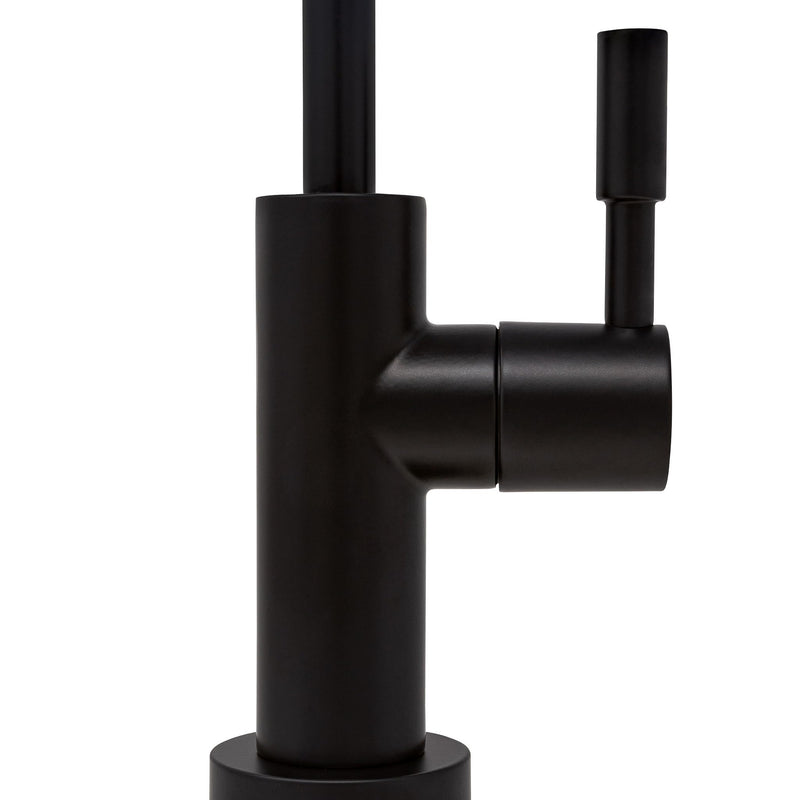 Metpure Non-airgap NSF Certified RO Faucet Reverse Osmosis Drinking Water Filtration System Water Dispenser Spout (Matte Black). Large Euro Style with Faucet Wrench.
