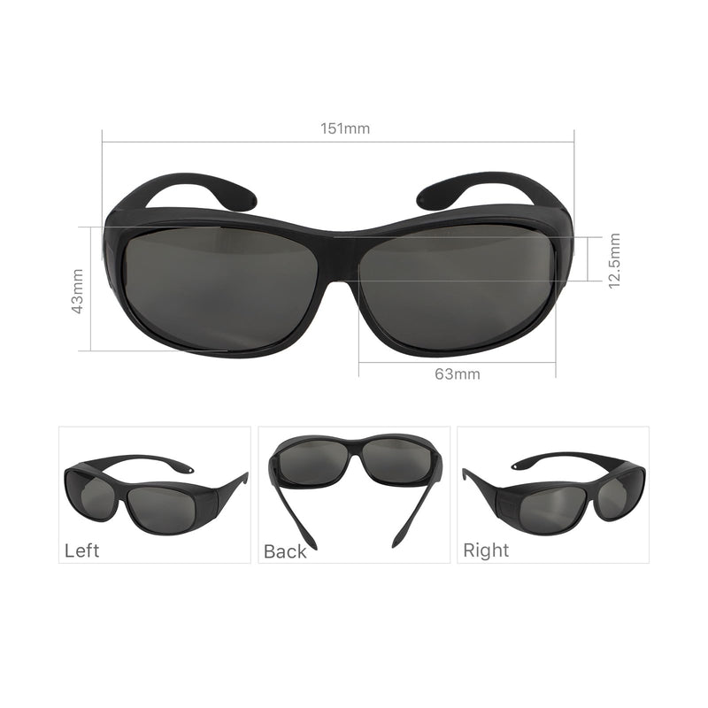Cloudray CO2 Laser Safety Glasses,Safety Goggles,10600nm Laser Safety Goggles,Eye Protection Od 6+ Glasses Professional Goggles for CO2 Laser Engraver Cutter (Style C) Style C