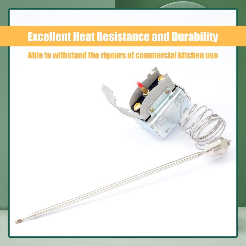 YUXIVCNE LCH680240000 Manual Reset Hi-Limit Safety Thermostat High Limit 450 Degree F Compatible with Henny Penny Fryer Replace 16738 5225-21B, Thread 3/8" Electric Thermostats